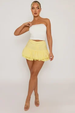 Rebellious Fashion White Basic Bandeau Top - Grazia
