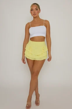 Rebellious Fashion White Basic Strappy Crop Top - Rosaria