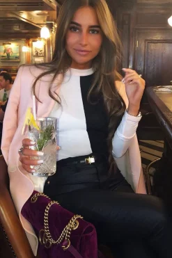 Rebellious Fashion White Black and Nude Contrast Long Sleeved Bodysuit - Lareen