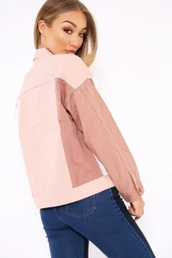 Rebellious Fashion White Contrast Oversized Denim Jacket - Keeli