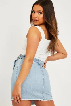 Rebellious Fashion White Crepe Corset Bralet Top - Judie