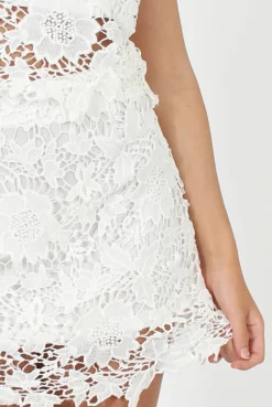 Rebellious Fashion White Crochet Top - Moira