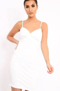 Rebellious Fashion White Dress - Alizae