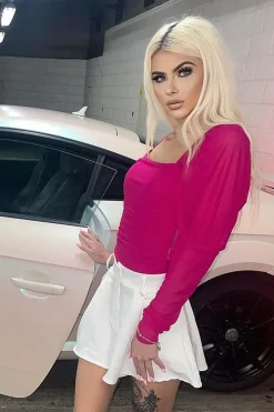 Rebellious Fashion White Flared High Waisted Shorts - Ayna