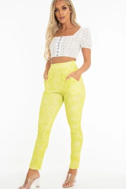 Rebellious Fashion White Floral Hook And Eye Puff Sleeve Crop Top - Libbie