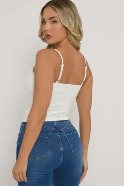Rebellious Fashion White Lace Trim Button Down Corset Top - Merilyn