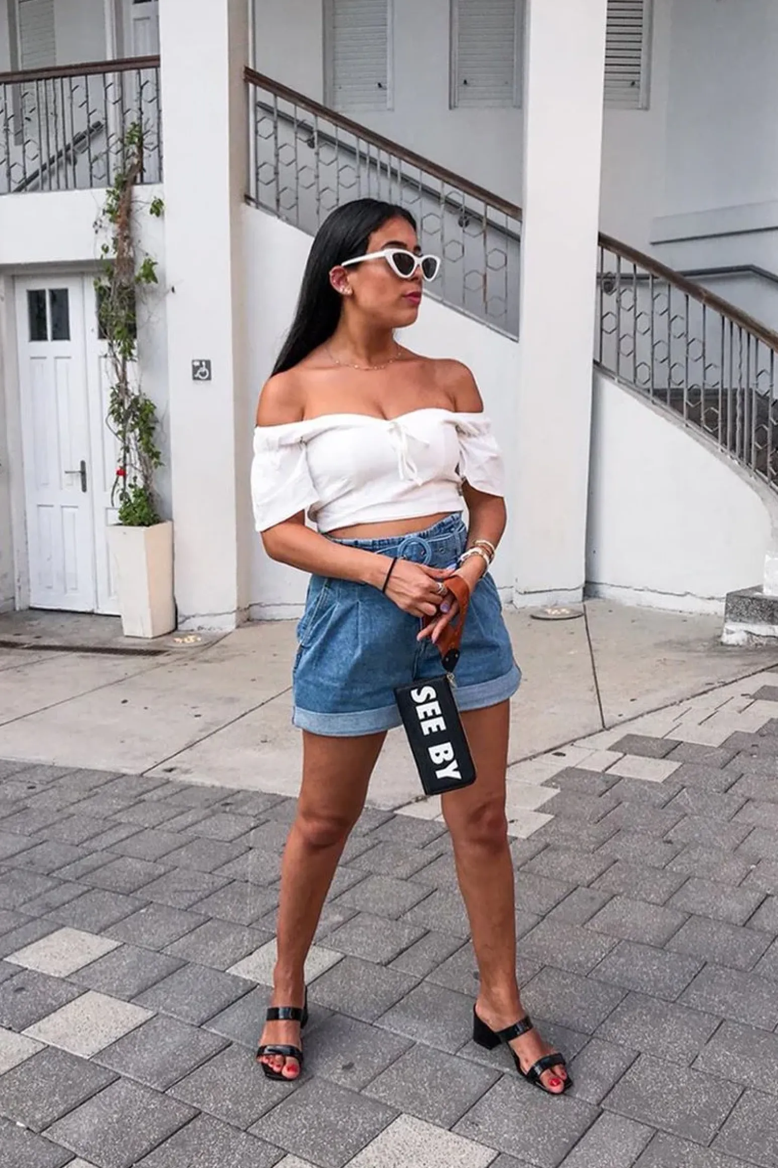 Rebellious Fashion White Linen Sweetheart Shirred Back Crop Top - Cassey