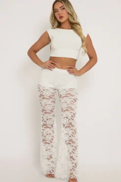 Rebellious Fashion White Open Back Crop Top - Iona