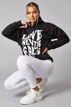Rebellious Fashion White Rib Knit High Waisted Leggings - Ren