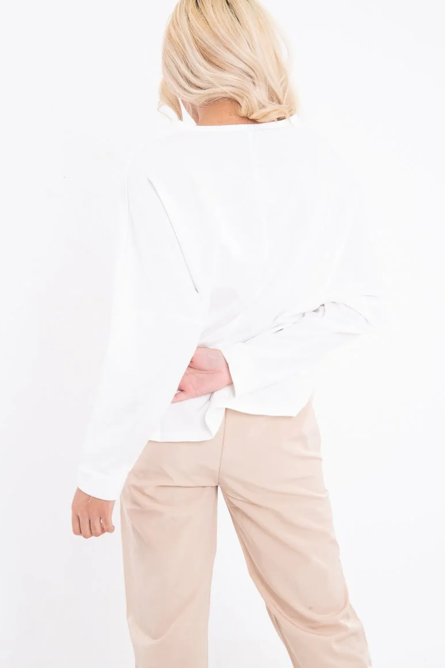 Rebellious Fashion White Slogan Photo Print Sweatshirt - Belize