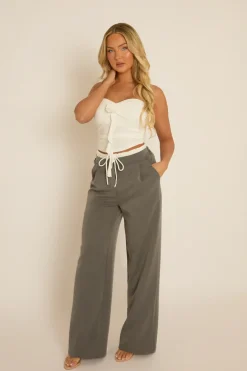 Rebellious Fashion White Strapless Corsage Corset Top - Sylvie
