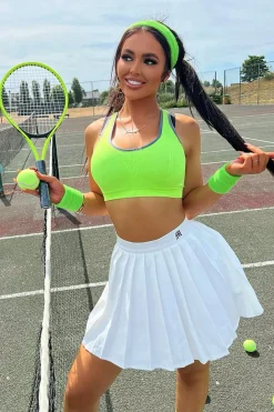 Rebellious Fashion White Tennis Mini Skirt - Giselle
