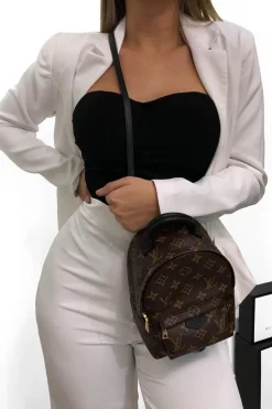 Rebellious Fashion White Tie Front Blazer Wide Leg Trouser Co-Ord - Saphira