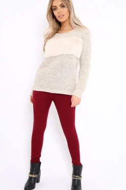 Rebellious Fashion Wine High Waisted Shape Leggings - Binky