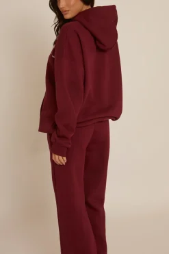 Rebellious Fashion Wine Rebel Sport Oversized Hoodie - Kendall